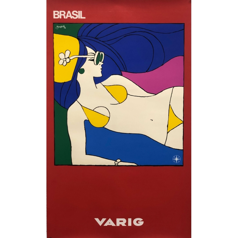 JUNGBLUTH 76 Varig Brasil femme au bikini
