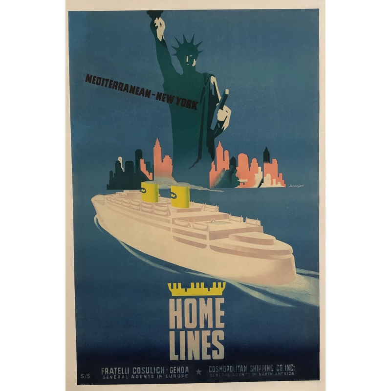BERNASSOLI Home Lines- Mediterranean - New York