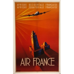 MAURUS E. Air France Afrique Occidentale et Equatoriale Francaise