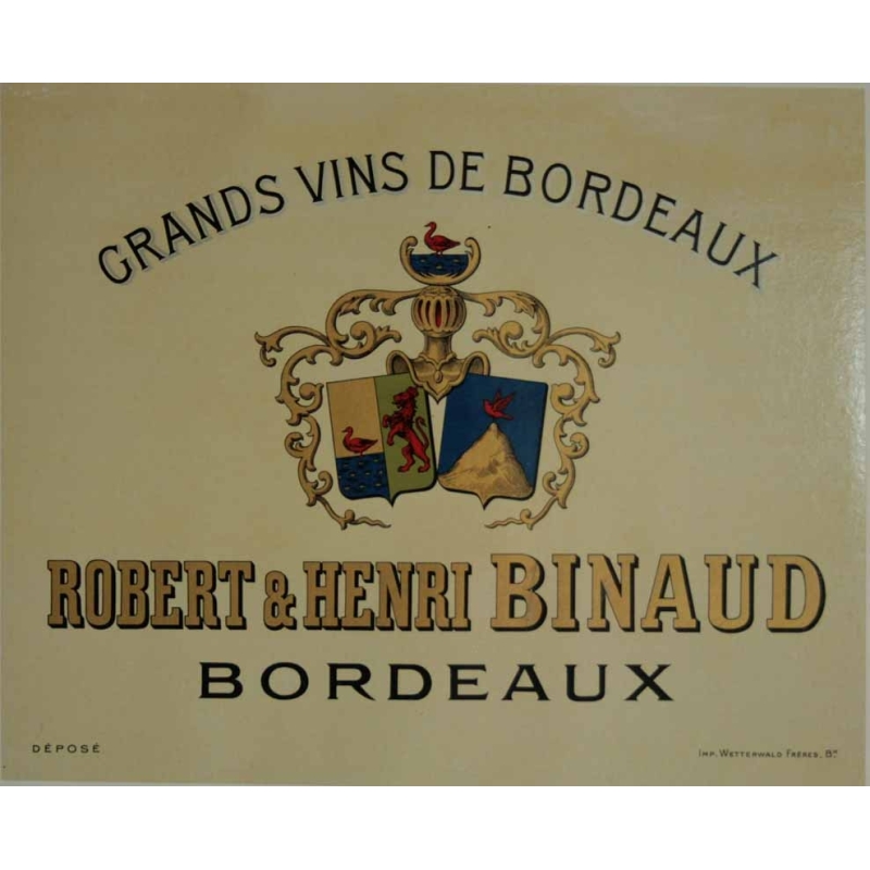 Anonyme Grands Vins de Bordeaux Robert & Henri Binaud