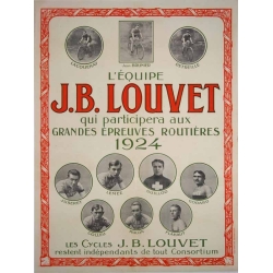 Anonyme L equipe J.B. Louvet - Epreuves routieres de 1924