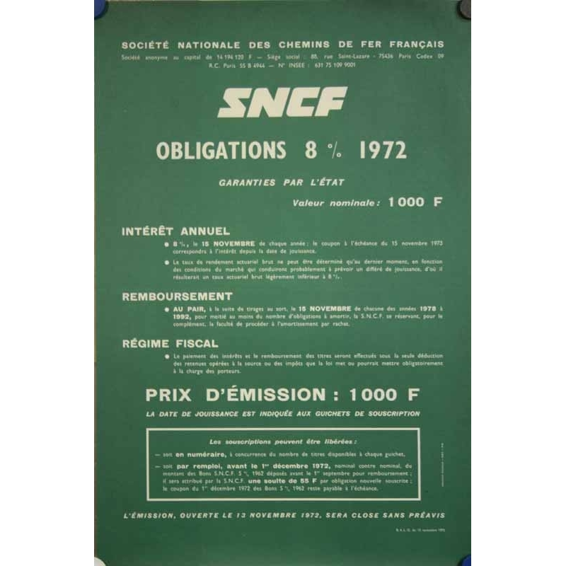 TEXTE Obligations SNCF 1972