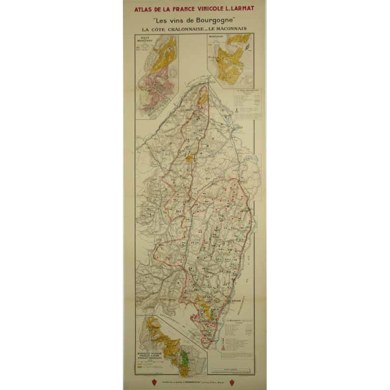 LARMAT louis Atlas de la France La Cote Chalonnaise le Maconnais