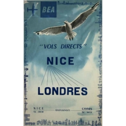 Anonyme BEA - Vols directs Nice Londres