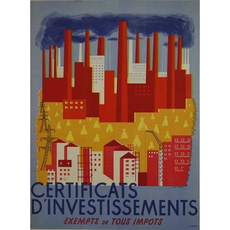 BOUCHER Lucien Certificats d'investissements