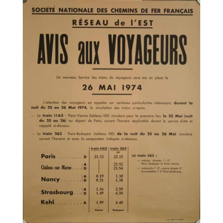 TEXTE Avis aux Voyageurs