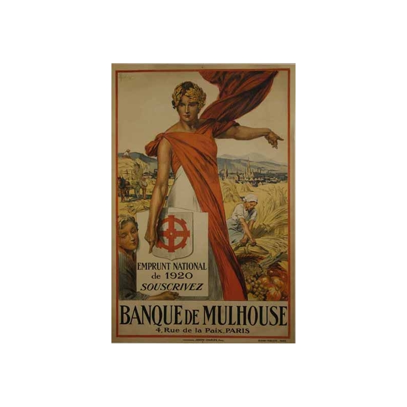 LELONG Banque de Mulhouse Emprunt National de 1920