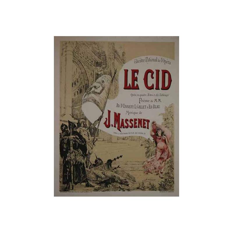 LELOIR Maurice Cigale - Theatre de l Opera-Comique  Paris- Massenet
