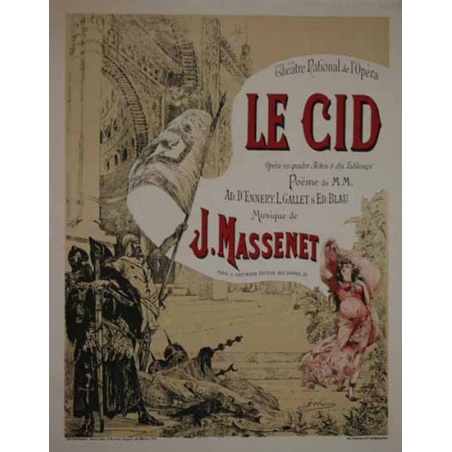 LELOIR Maurice Cigale - Theatre de l Opera-Comique  Paris- Massenet