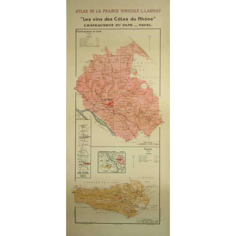 LARMAT Louis Atlas de la France viticole Vins des Cotes du Rhone