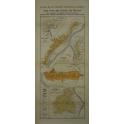 LARMAT Louis Atlas de la France Les Vins des Cotes du Rhone Cote rotie