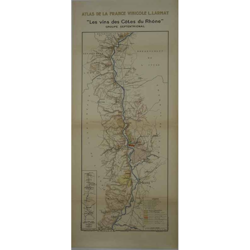 LARMAT Louis Atlas  viticole Vins des Cotes du Rhone  septentrional