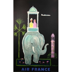 VILLEMOT Air France Inde (elephant)