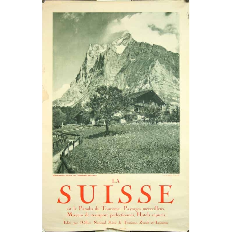 PHOTOGLOB La Suisse - Wetterhorn