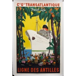 COLLIN Ed. Cie Gale Transatlantique - Antilles -French Line