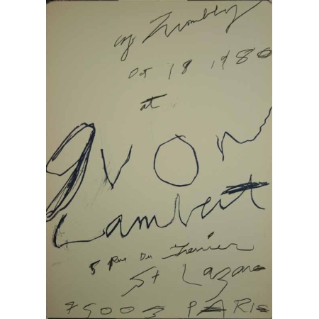 TWOMBLY Twombly at Ivon Lambert