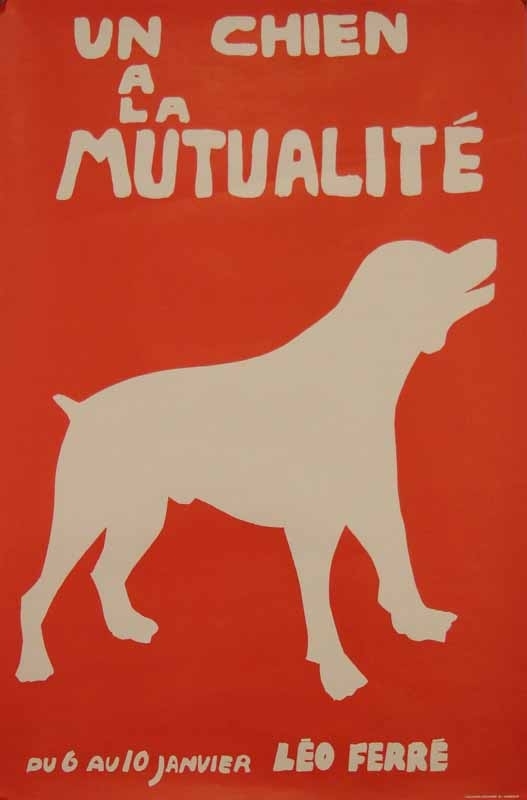 Anonyme Un chien à la Mutualite - Leo Ferre