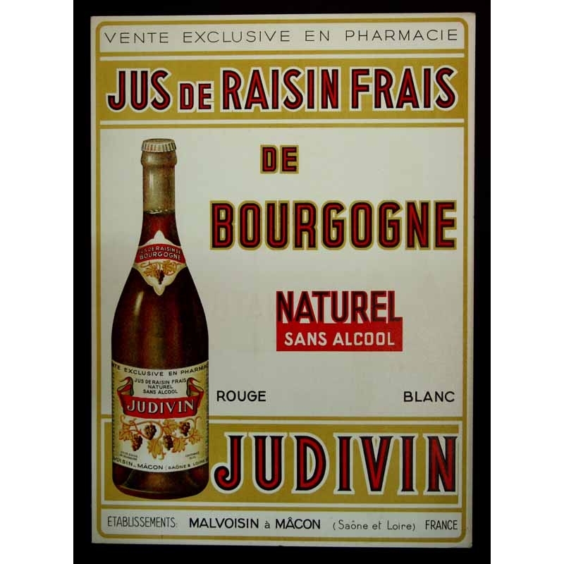 Anonyme Judivin - Jus de raisin de Bourgogne