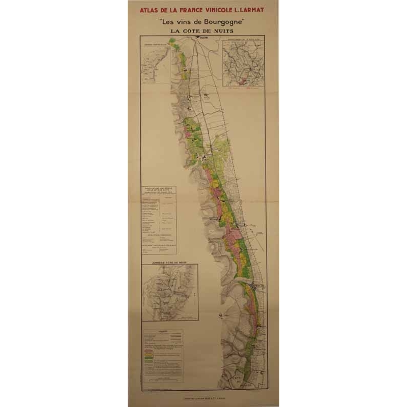 LARMAT Louis Atlas de la France La cote de Nuits