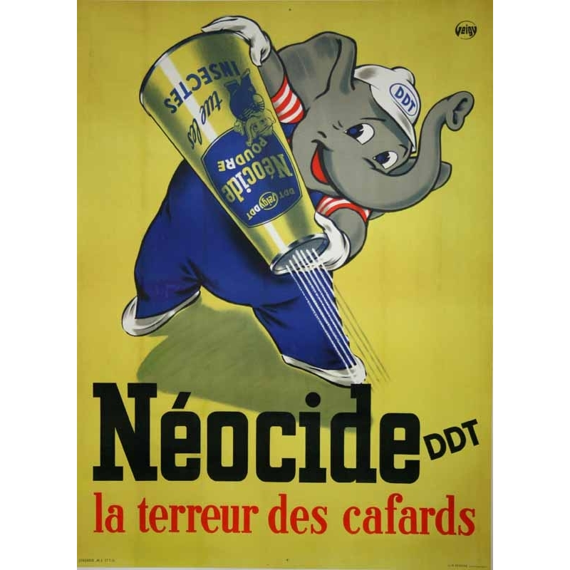 GEIGY Neocide DDT La terreur des cafards