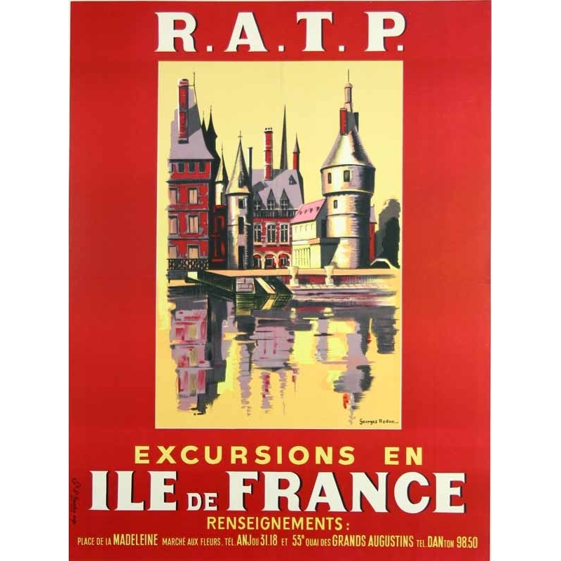 REDON Georges Excursions en Ile de France RATP