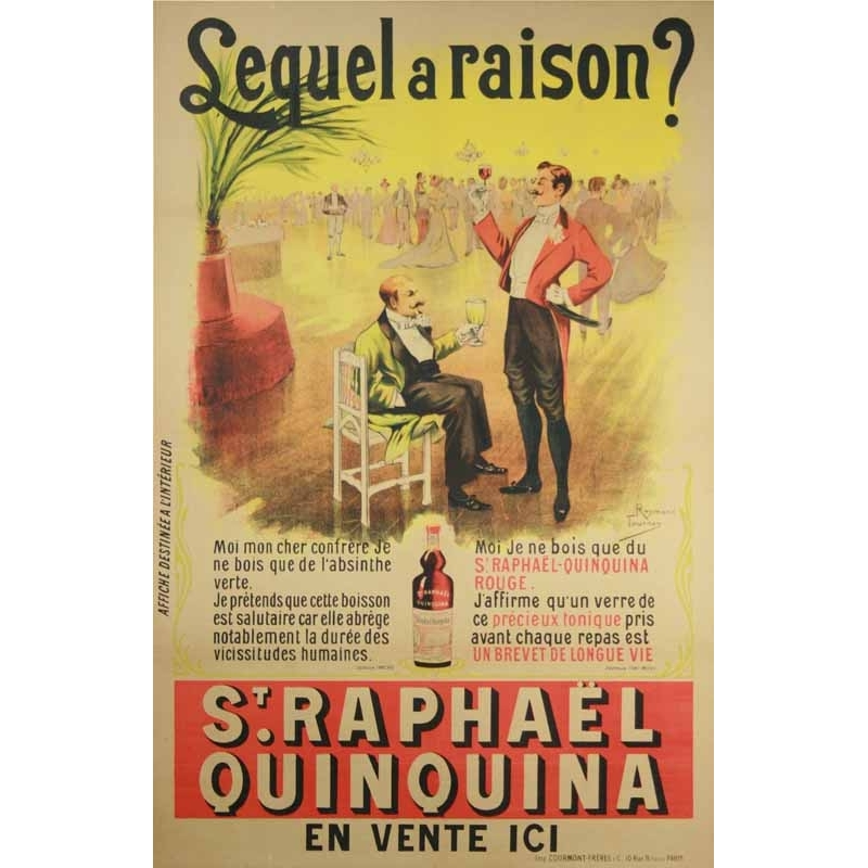 TOURNON Raymond Quinquina St Raphael