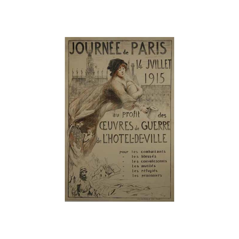 Anonyme Journee de Paris 14 juillet 1915