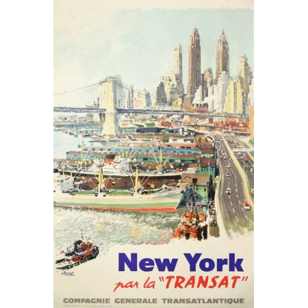 BRENET A. New York par la Transat