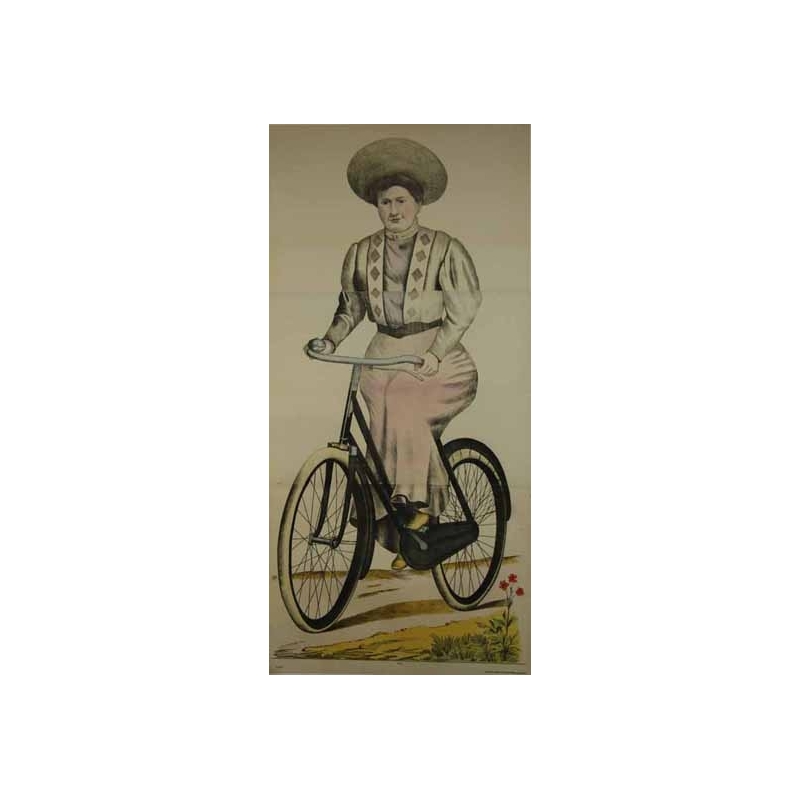 Anonyme Panneau decoratif : Bicyclette