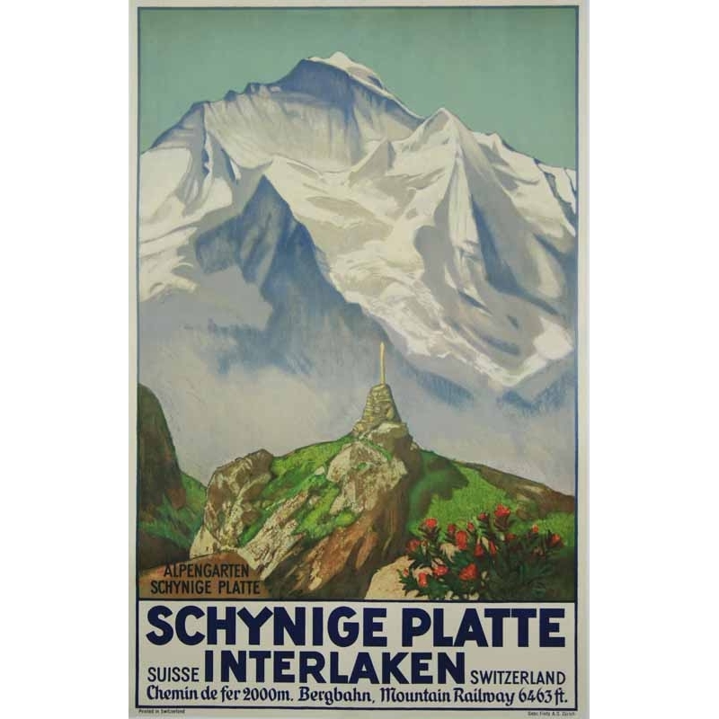 E. HODEL Schynige Platte interlaken