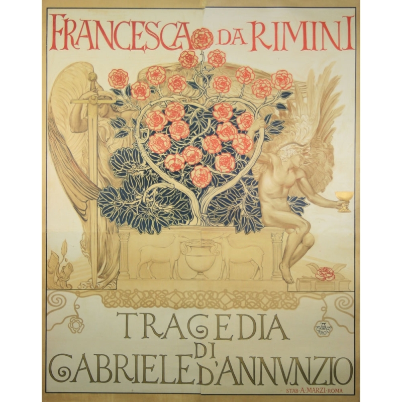 DE  KAROLIS Adolfo Francesca da Rimini- Ubi Rosa Ibi Spina