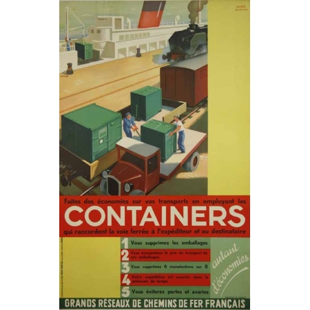 GIROUX ANDRE Grands reseaux de chemin de fer francais Containers