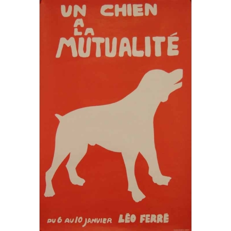 Anonyme Un chien à la Mutualite - Leo Ferre