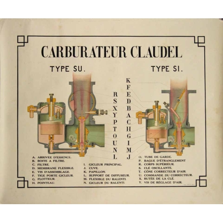 Anonyme Carburateur Claudel