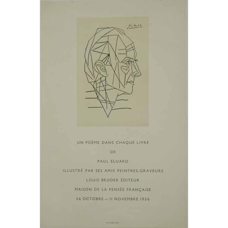 PICASSO Un poeme dans chaque livre de Paul Eluard