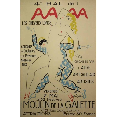 FOUJITA 4 e Bal de l A.A.A.A. Moulin de la Galette Paris