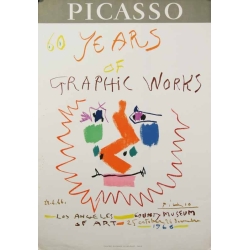 PICASSO 60 years of graphic works 1966 Los Angeles County museum