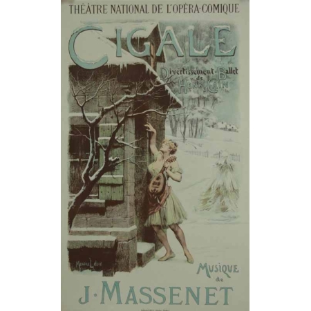 LELOIR Maurice Cigale - Theatre de l Opera-Comique - Massenet