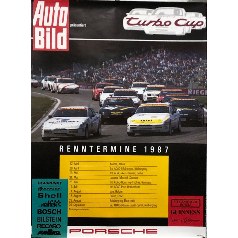 ZERHA Foto : J. Porsche Renntermine 1987  - AutoBild