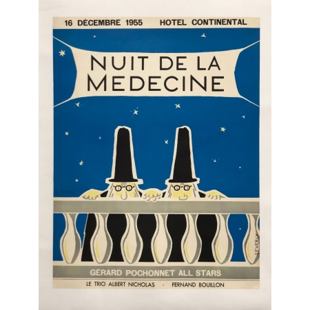 VERLY - HORAK JF - B. Nuit de la Medecine - 1955 - Hotel Continental