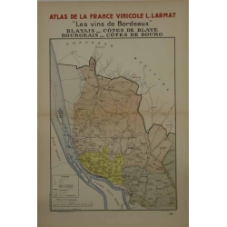 LARMAT Atlas la France Les vins de Bordeaux Blayais cote de Blaye