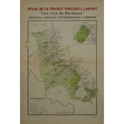 LARMAT Louis Atlas de la France Les vins de Bordeaux Graves Graves sup.