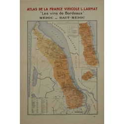 LARMAT Atlas de la France Les vins de Bordeaux Medoc Haut Medoc
