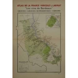 LARMAT Louis Atlas de la France Les vins de Bordeaux Graves Graves sup.