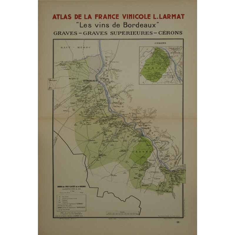 LARMAT Louis Atlas de la France Les vins de Bordeaux