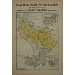 LARMAT louis Atlas de la France Les vins de Bordeaux Entre deux mers