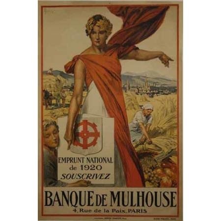 LELONG Banque de Mulhouse Emprunt National de 1920