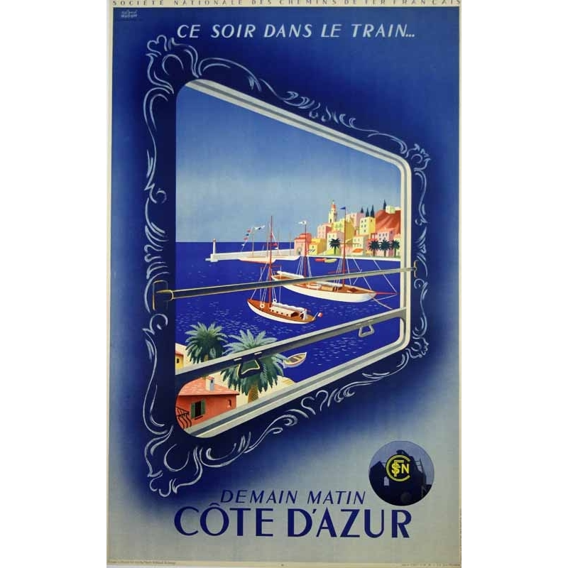 D APRÈS R. HUGON Côte d azur - Ce soir dans le train…