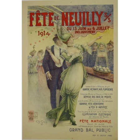 GOUIN Ch. Fete de neuilly sur seine 1914