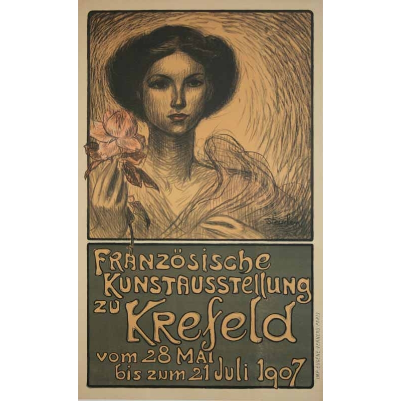 STEINLEN Krefeld - Franzosische Kunstausstellung  1907